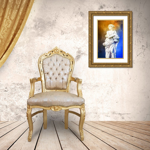 Greek Lady II Gold Ornate Wood Framed Art Print with Double Matting by Hausenflock, Alan