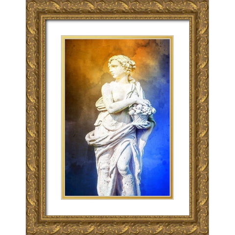 Greek Lady II Gold Ornate Wood Framed Art Print with Double Matting by Hausenflock, Alan