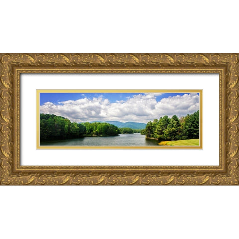 Crozet Mountains I Gold Ornate Wood Framed Art Print with Double Matting by Hausenflock, Alan