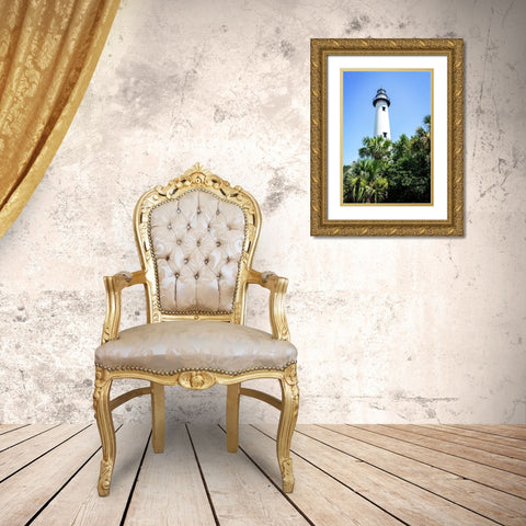 Saint Simons Lighthouse I Gold Ornate Wood Framed Art Print with Double Matting by Hausenflock, Alan