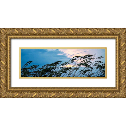Stormy Beach I Gold Ornate Wood Framed Art Print with Double Matting by Hausenflock, Alan