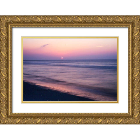 Pink Sun in Lavender Haze Gold Ornate Wood Framed Art Print with Double Matting by Hausenflock, Alan