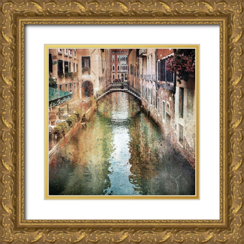 Romantic Venice Gold Ornate Wood Framed Art Print with Double Matting by Hausenflock, Alan