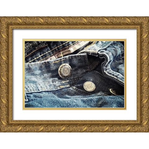 Jeans Gold Ornate Wood Framed Art Print with Double Matting by Hausenflock, Alan