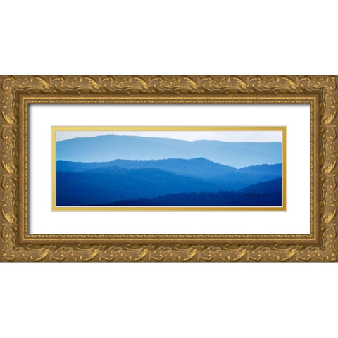 The Blue Ridge I Gold Ornate Wood Framed Art Print with Double Matting by Hausenflock, Alan