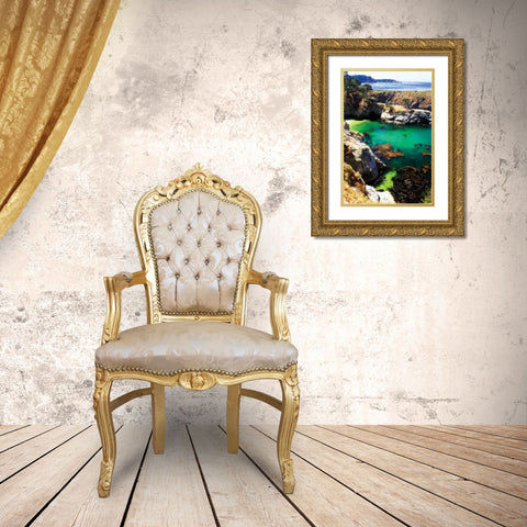 China Cove I Gold Ornate Wood Framed Art Print with Double Matting by Hausenflock, Alan