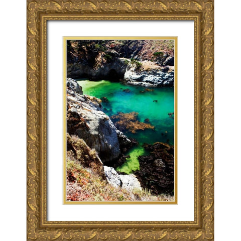 China Cove II Gold Ornate Wood Framed Art Print with Double Matting by Hausenflock, Alan