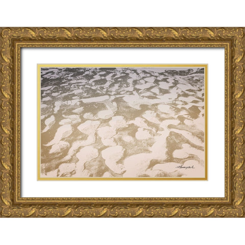 Sand Gold Ornate Wood Framed Art Print with Double Matting by Hausenflock, Alan