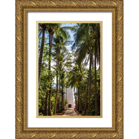 Cape Florida Light II Gold Ornate Wood Framed Art Print with Double Matting by Hausenflock, Alan