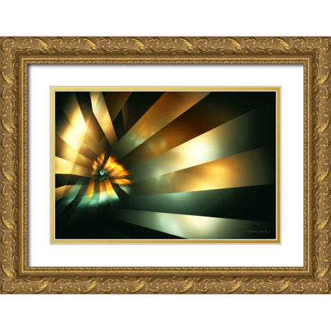 Nexus of Light Gold Ornate Wood Framed Art Print with Double Matting by Hausenflock, Alan