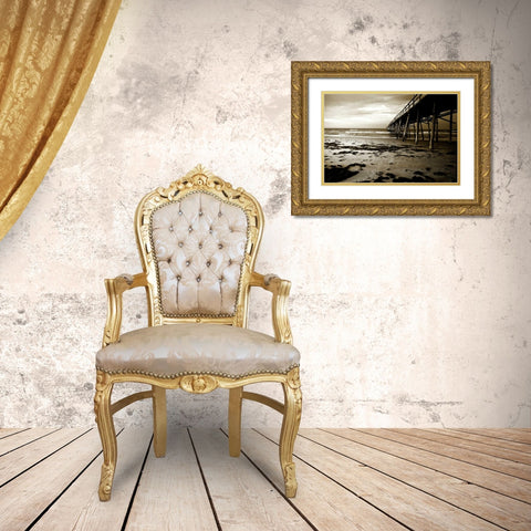 Under the Pier I Gold Ornate Wood Framed Art Print with Double Matting by Hausenflock, Alan