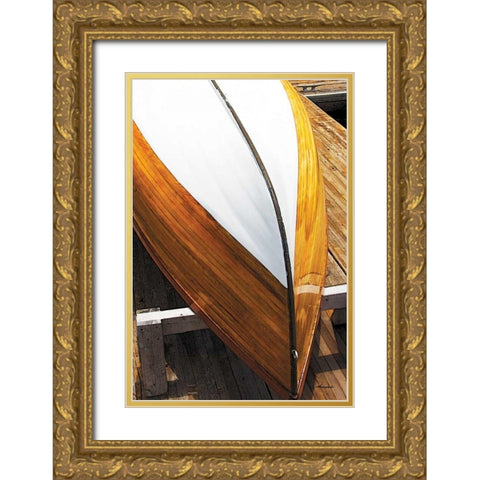 New Boat II Gold Ornate Wood Framed Art Print with Double Matting by Hausenflock, Alan