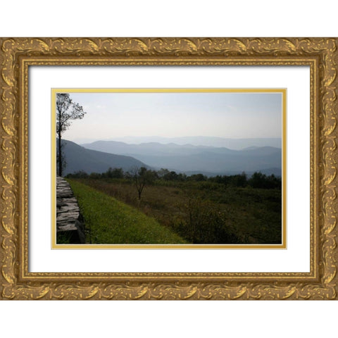 Serene Countryside I Gold Ornate Wood Framed Art Print with Double Matting by Hausenflock, Alan