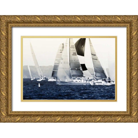 Ready for the Race II Gold Ornate Wood Framed Art Print with Double Matting by Hausenflock, Alan