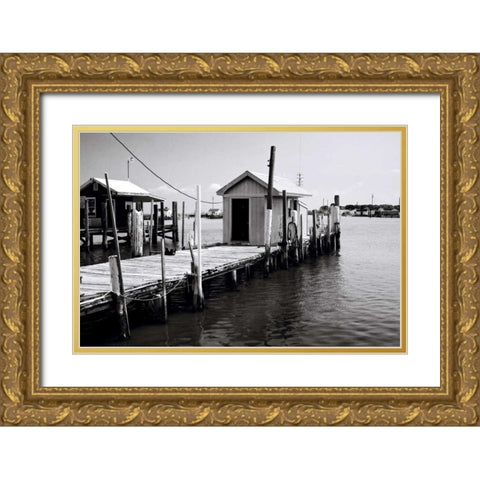 Tangier Island IV Gold Ornate Wood Framed Art Print with Double Matting by Hausenflock, Alan