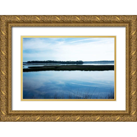 Still Water II Gold Ornate Wood Framed Art Print with Double Matting by Hausenflock, Alan