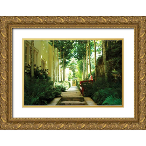 Cool Shade Gold Ornate Wood Framed Art Print with Double Matting by Hausenflock, Alan