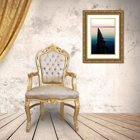 Toward the Horizon I Gold Ornate Wood Framed Art Print with Double Matting by Hausenflock, Alan