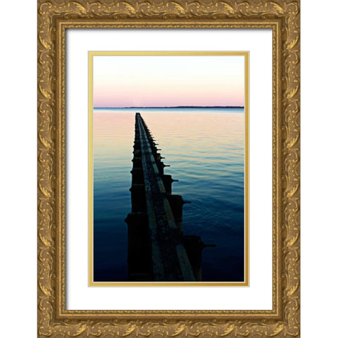 Toward the Horizon I Gold Ornate Wood Framed Art Print with Double Matting by Hausenflock, Alan