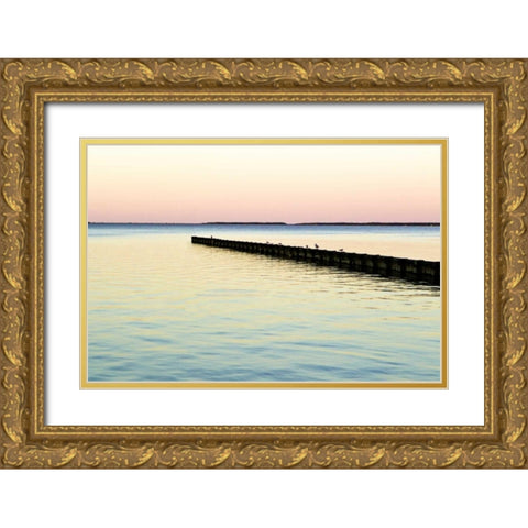 Toward the Horizon III Gold Ornate Wood Framed Art Print with Double Matting by Hausenflock, Alan