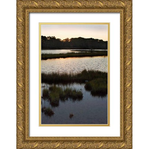 Captains Cove I Gold Ornate Wood Framed Art Print with Double Matting by Hausenflock, Alan