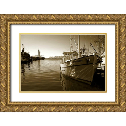 The Companera Gold Ornate Wood Framed Art Print with Double Matting by Hausenflock, Alan