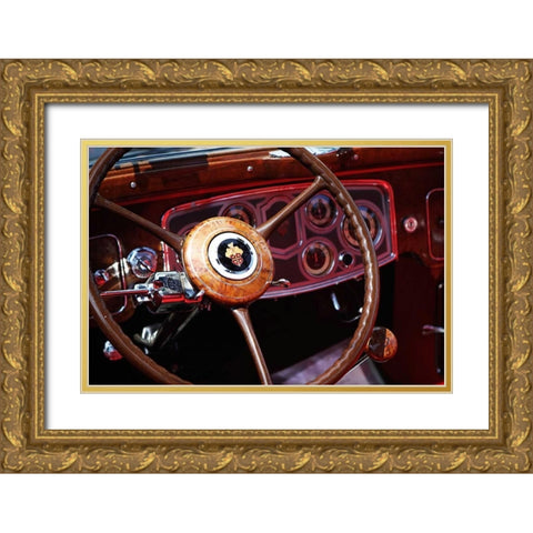 Classic Dash I Gold Ornate Wood Framed Art Print with Double Matting by Hausenflock, Alan