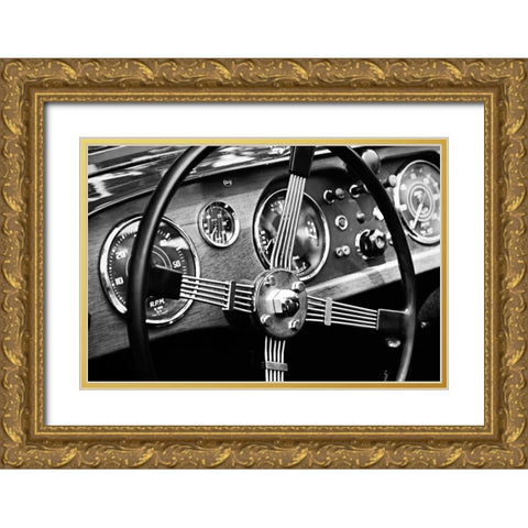 Classic Dash III Gold Ornate Wood Framed Art Print with Double Matting by Hausenflock, Alan