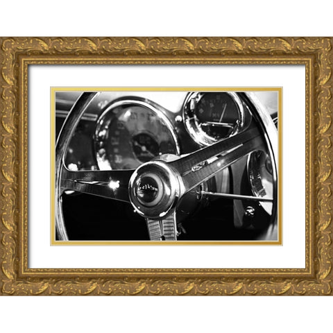 Classic Dash IV Gold Ornate Wood Framed Art Print with Double Matting by Hausenflock, Alan