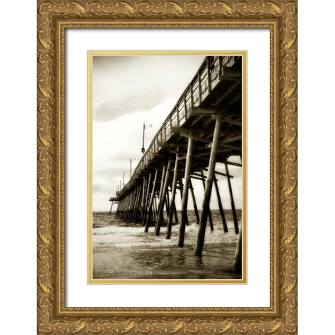 Triple S Pier I Gold Ornate Wood Framed Art Print with Double Matting by Hausenflock, Alan