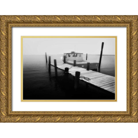 Waiting on the Fog I Gold Ornate Wood Framed Art Print with Double Matting by Hausenflock, Alan