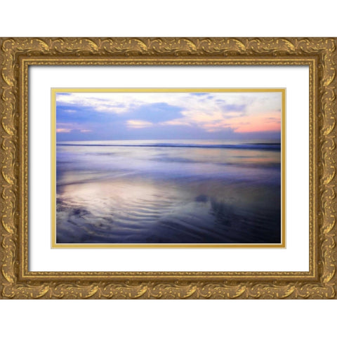 Soft Shore I Gold Ornate Wood Framed Art Print with Double Matting by Hausenflock, Alan