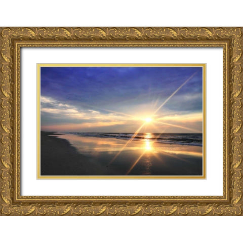 Beauteous Light II Gold Ornate Wood Framed Art Print with Double Matting by Hausenflock, Alan