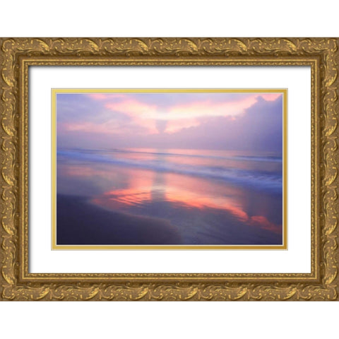 Wrightsville Sunrise III Gold Ornate Wood Framed Art Print with Double Matting by Hausenflock, Alan