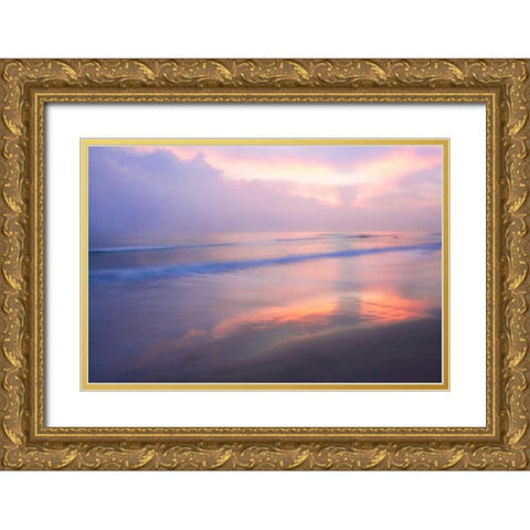 Wrightsville Sunrise IV Gold Ornate Wood Framed Art Print with Double Matting by Hausenflock, Alan