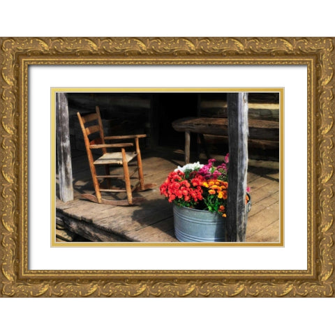 That Ol Rockin Chair I Gold Ornate Wood Framed Art Print with Double Matting by Hausenflock, Alan