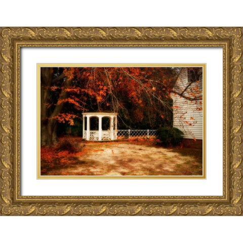 Summers Ending II Gold Ornate Wood Framed Art Print with Double Matting by Hausenflock, Alan