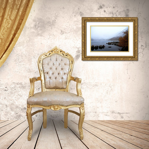 Convict Lake II Gold Ornate Wood Framed Art Print with Double Matting by Johnson, George