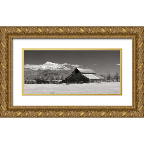Mt. Shasta I Gold Ornate Wood Framed Art Print with Double Matting by Johnson, George