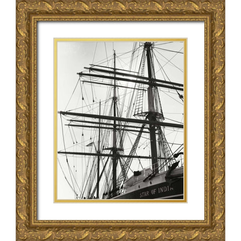 Star of India I Gold Ornate Wood Framed Art Print with Double Matting by Johnson, George
