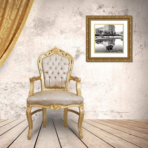 Jardin des Tuileries I Gold Ornate Wood Framed Art Print with Double Matting by Johnson, George