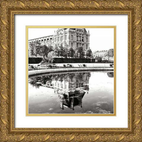 Jardin des Tuileries I Gold Ornate Wood Framed Art Print with Double Matting by Johnson, George