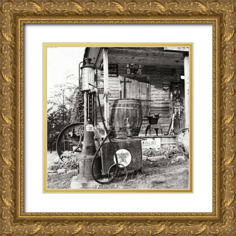 Sautee Store II Gold Ornate Wood Framed Art Print with Double Matting by Johnson, George