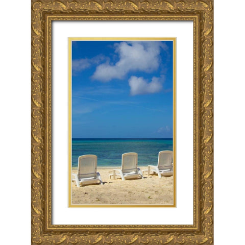 Grand Turk IV Gold Ornate Wood Framed Art Print with Double Matting by Johnson, George
