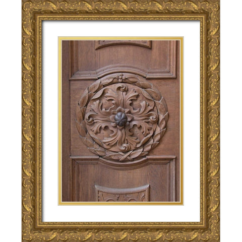 Durnstein Wood Door II Gold Ornate Wood Framed Art Print with Double Matting by Johnson, George
