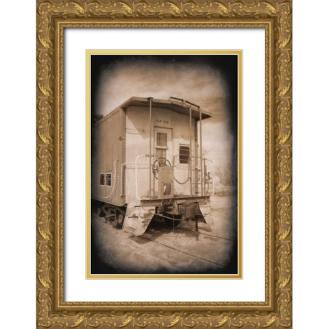 SP 374 Crummy Gold Ornate Wood Framed Art Print with Double Matting by Johnson, George