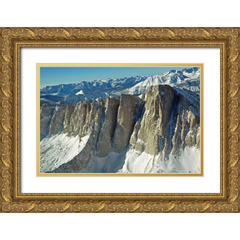 Mt. Whitney I Gold Ornate Wood Framed Art Print with Double Matting by Kidd, Brian