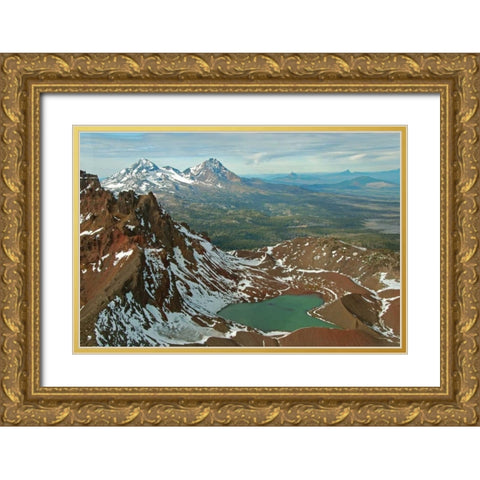 Broken Top Gold Ornate Wood Framed Art Print with Double Matting by Kidd, Brian