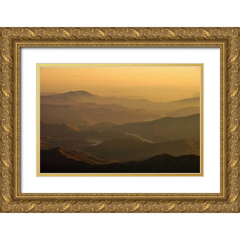 Kern Valley I Gold Ornate Wood Framed Art Print with Double Matting by Kidd, Brian