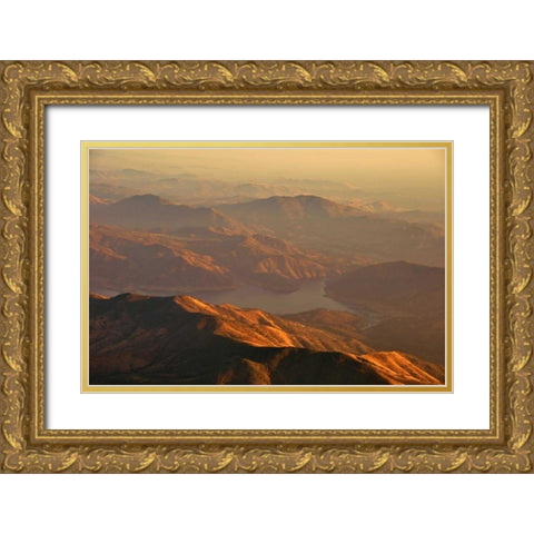 Kern Valley II Gold Ornate Wood Framed Art Print with Double Matting by Kidd, Brian